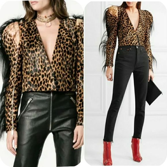 RONALD VAN DER KEMP ocelot leopard print jack - Picture 2 of 10